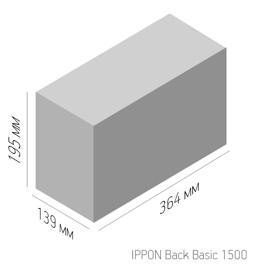 Источник бесперебойного питания Ippon Back Basic 1500 900Вт 1500ВА черный