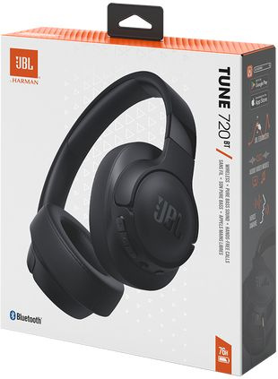 Гарнитура мониторные JBL Tune 720 BT 1.2м черный беспроводные bluetooth оголовье (JBLT720BTBLK)