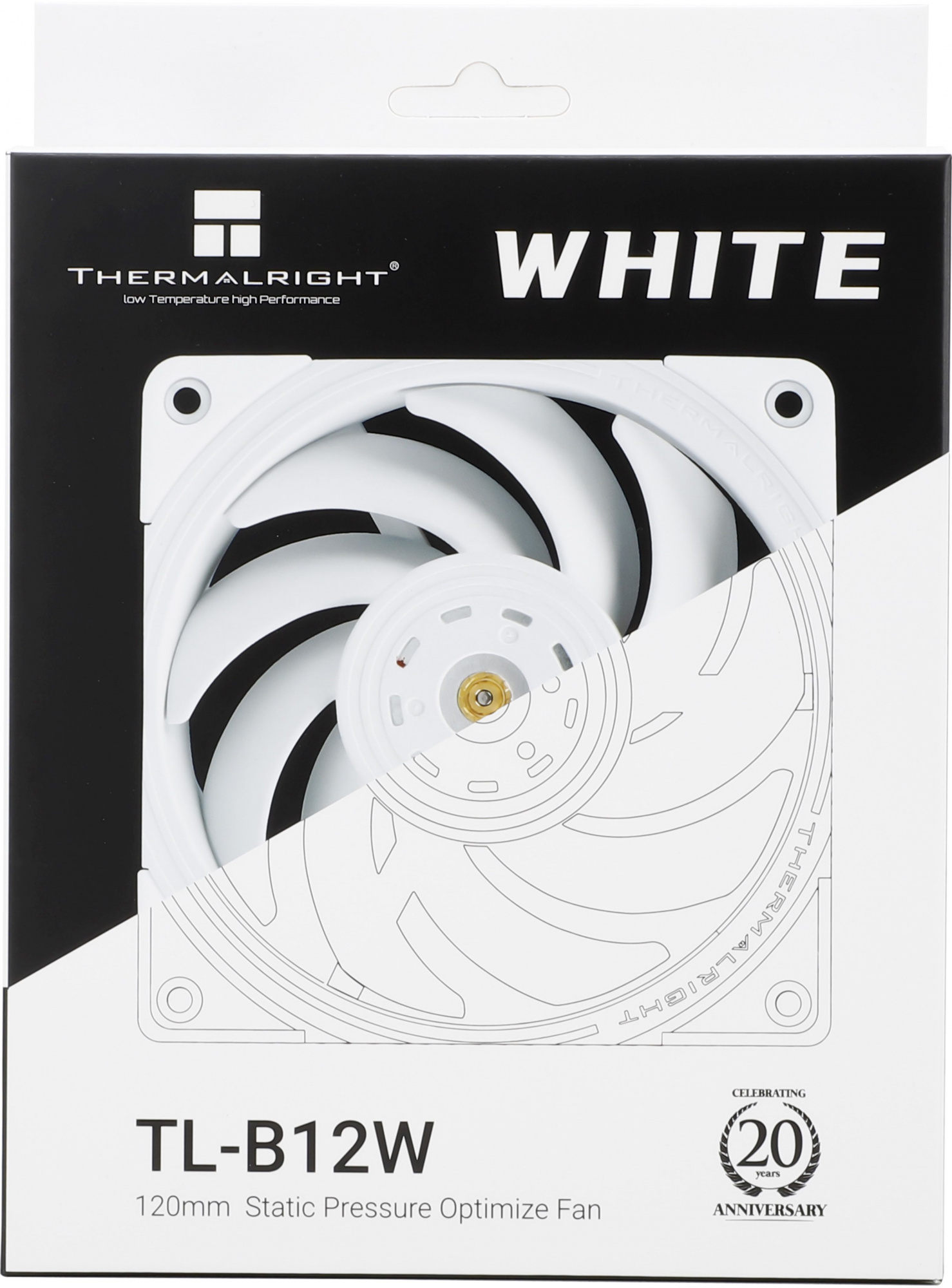 Вентилятор Thermalright TL-B12-W белый 4-pin 28.1dB 205gr Ret