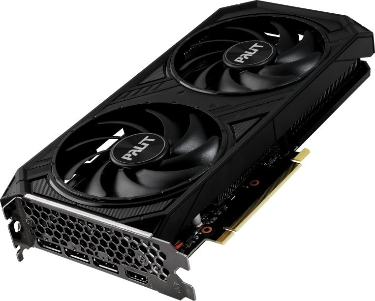 Видеокарта Palit PCI-E 4.0 RTX4060TI DUAL OC NVIDIA GeForce RTX 4060TI 8Gb 128bit GDDR6 2310/18000 HDMIx1 DPx3 HDCP Ret