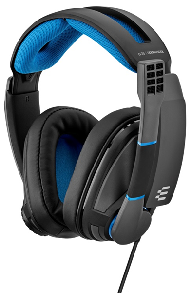 Гарнитура EPOS / Sennheiser Gaming Headset GSP 300, Stereo, 2x3.5 mm / 1x3.5mm(PCV 05 Combo Audio Adaptor), Closed-back, Black-Blue [1000238]