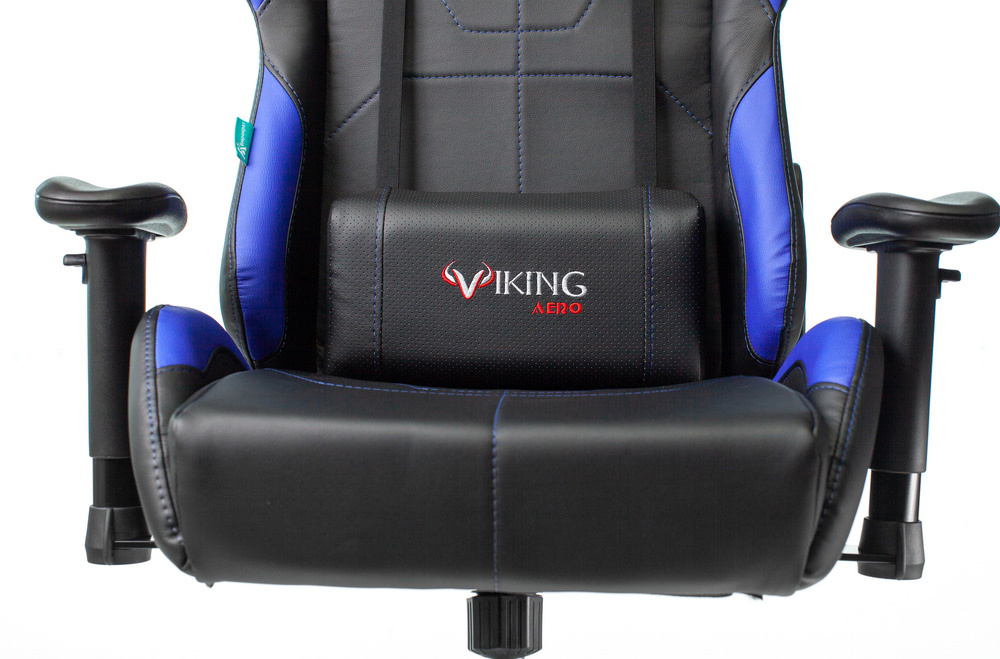 Кресло игровое Zombie VIKING 5 AERO черный/синий эко.кожа с подголов. крестов. пластик