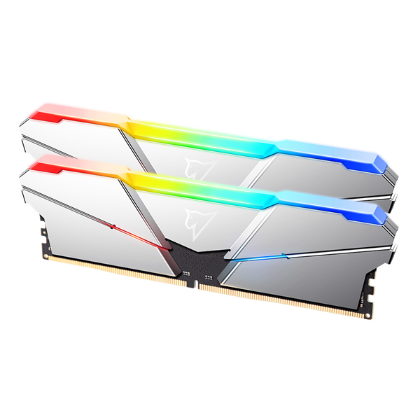 Оперативная память Netac Shadow RGB 32GB (2x16GB) DDR5-5600 (PC5-44800) C40 Silver 40-40-40-77 1.2V XMP Dual DIMM Kit