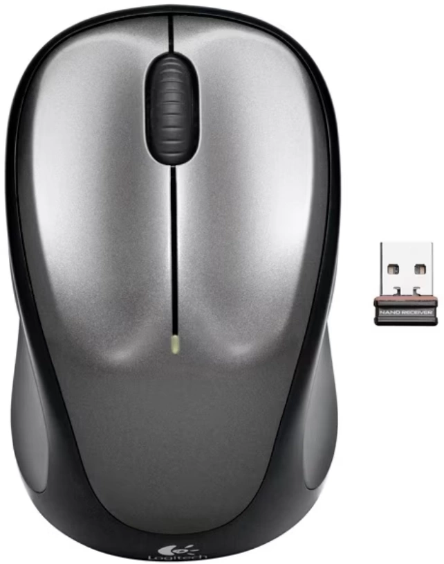 Мышь Logitech M235n серый/черный оптическая (1000dpi) беспроводная USB для ноутбука (3but)