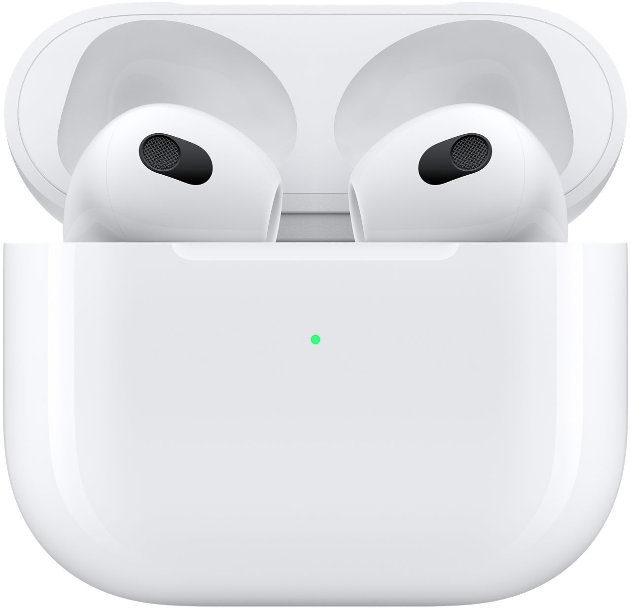 Гарнитура вкладыши Apple AirPods 3 A2565/A2564/A2566 MagSafe белый беспроводные bluetooth в ушной раковине (MME73ZA/A)