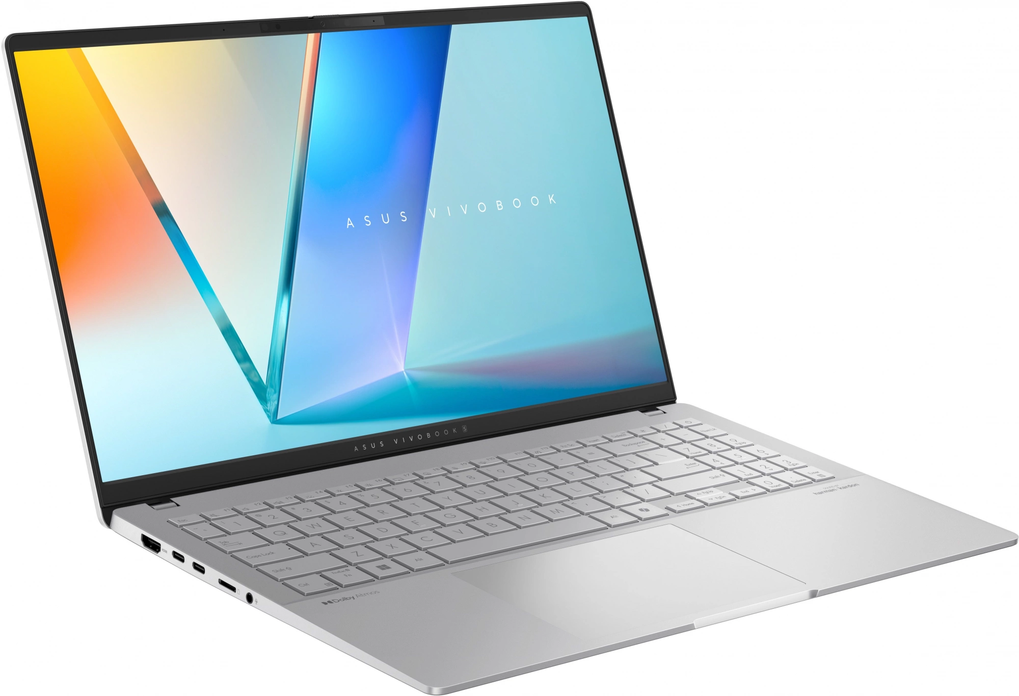 Ноутбук Asus Vivobook S 15 OLED S5507QA-MA052W Snapdragon X Elite X1E 78 100 32Gb SSD1Tb Qualcomm Adreno 15.6" OLED 3K (2880x1620) Windows 11 Home silver WiFi BT Cam (90NB14Q2-M00630)