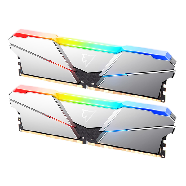 Оперативная память Netac Shadow RGB 32GB (2x16GB) DDR5-5600 (PC5-44800) C40 Silver 40-40-40-77 1.2V XMP Dual DIMM Kit