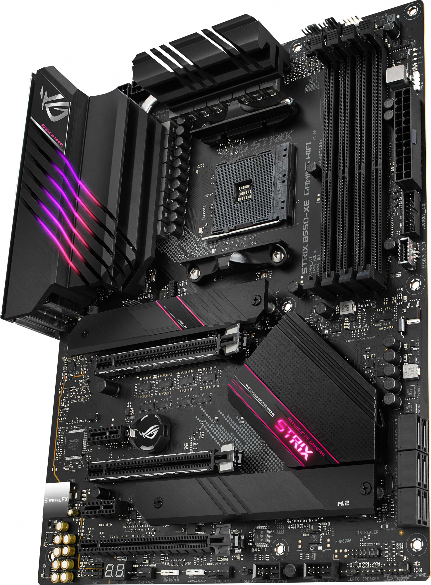 Материнская плата Asus ROG STRIX B550-XE GAMING WIFI Soc-AM4 AMD B550 4xDDR4 ATX AC`97 8ch(7.1) 2.5Gg RAID+HDMI+DP