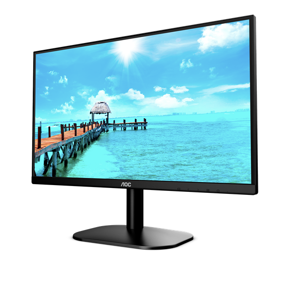 Монитор LCD 23.8'' [16:9] 1920х1080(FHD) IPS, nonGLARE, 75 Hz, 250 cd/m2, H178°/V178°, 1000:1, 20М:1, 16.7M, 4ms, VGA, HDMI, Tilt, 3Y, Black