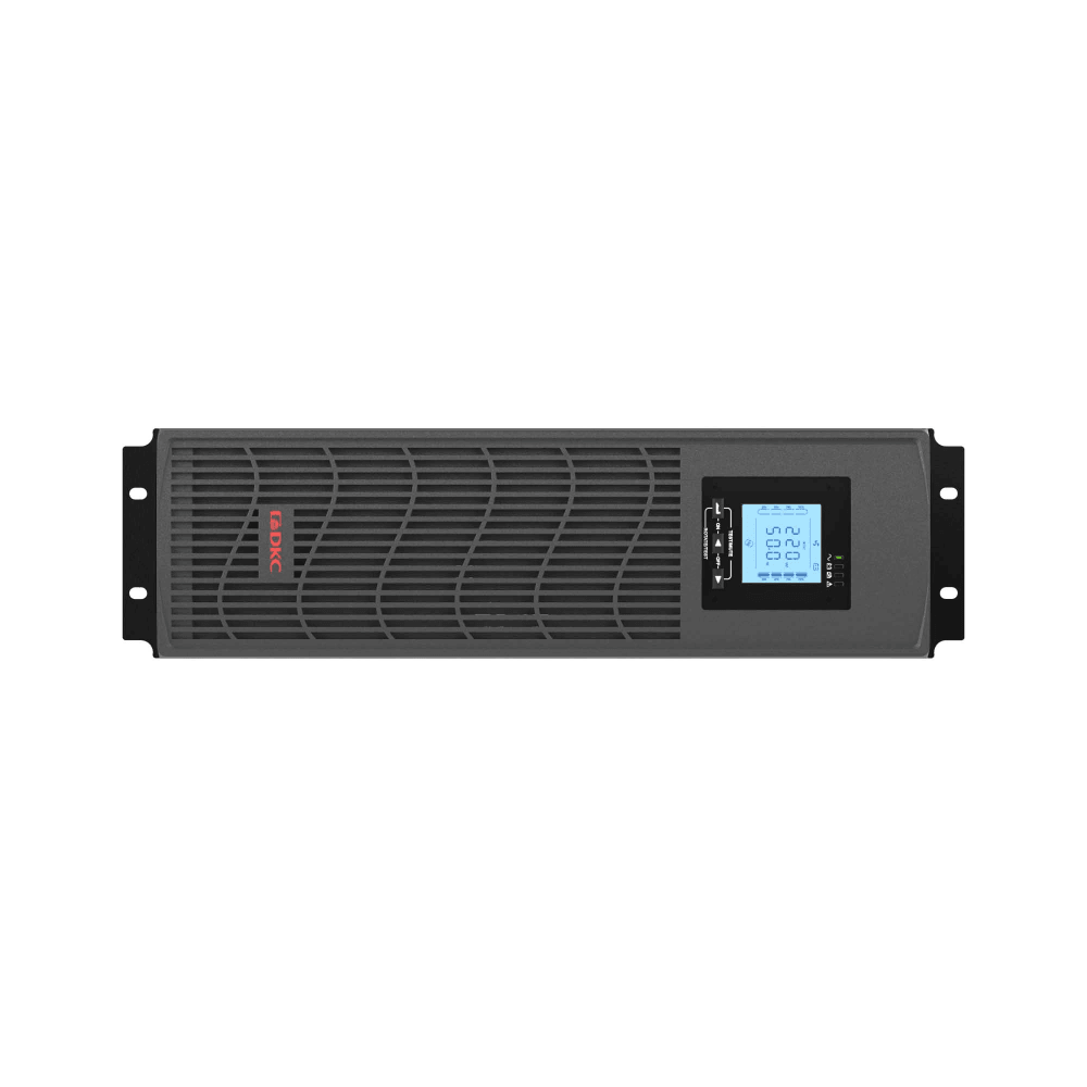 Линейно-интерактивный ИБП ДКС серии Info Rackmount Pro, 2000 ВА/1600 Вт,1/1, USB, RJ45, 6xIEC C13, Rack 3U, SNMP/AS400 slot, 3x9Aч