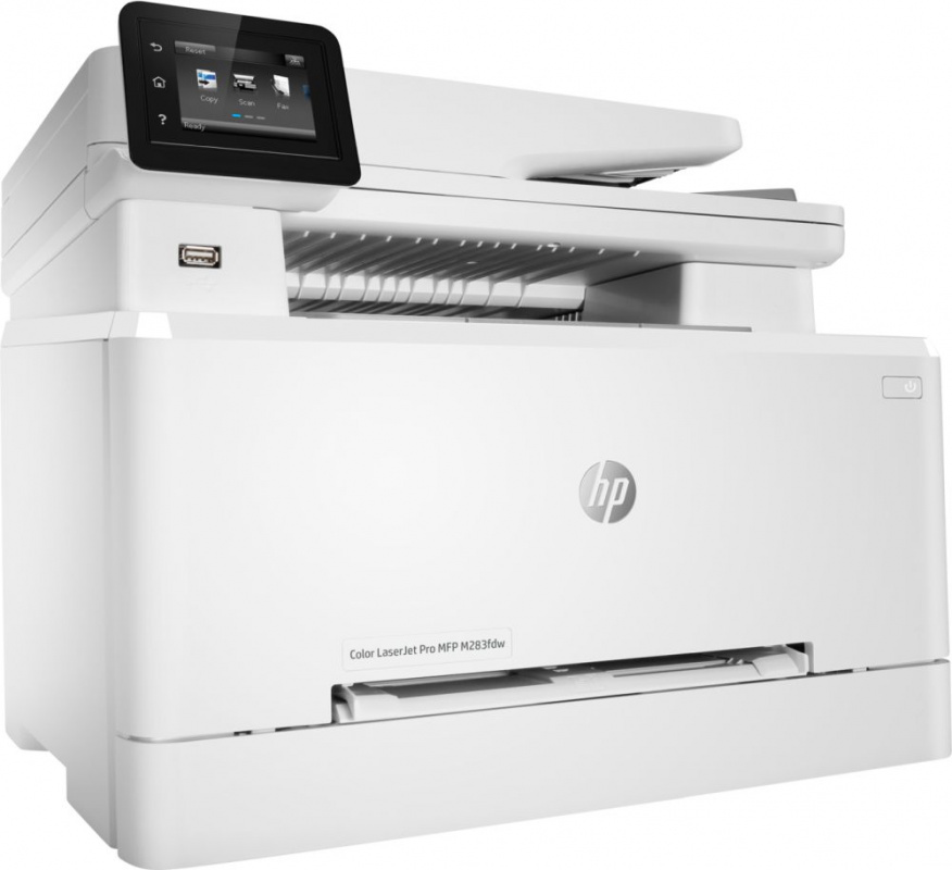 МФУ лазерный HP Color LaserJet Pro M283fdw (7KW75A) A4 Duplex Net WiFi белый/серый