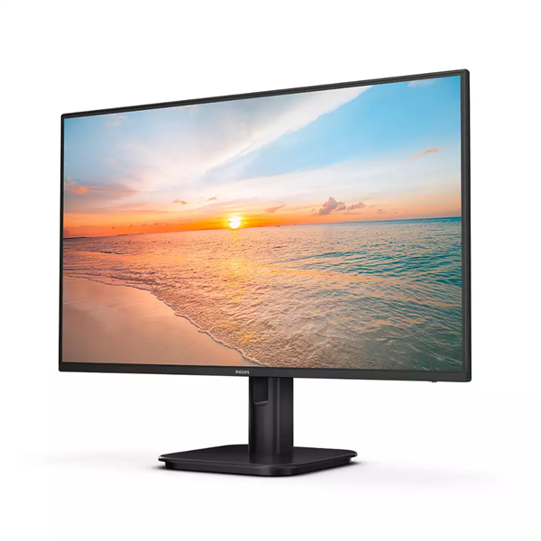 монитор 23,8" Philips 24E1N1100A 1920x1080, WLED, 16:9, IPS, 250cd, 1300:1, MID, 4ms, 178/178, VGA, HDMI, 100Hz, Speakers, Tilt, Внеш, VESA, Black, 2y