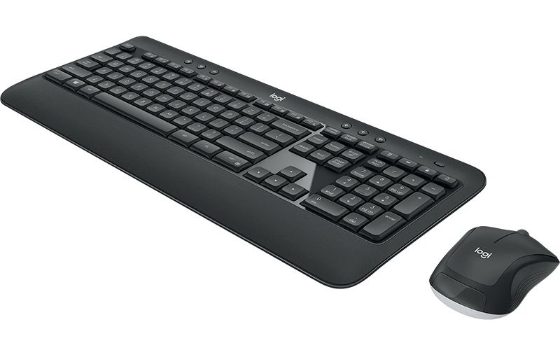 Комплект беспроводной Logitech MK540 Advanced [920-008686] клавиатура черная, мультимедийная, 114 клавиш с защитой от воды, мышь черная, оптическая 1000dpi, 3 кнопки, 2.4GHz, USB-ресивер (077478) {4}