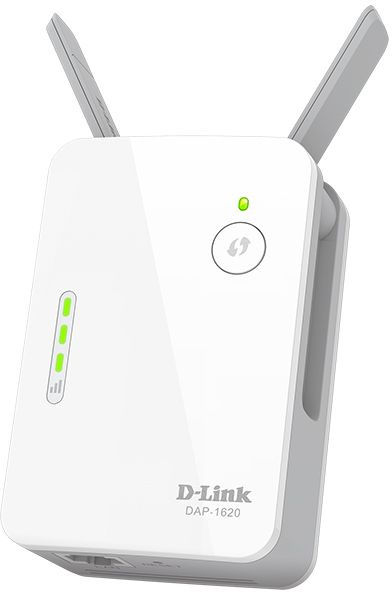 Повторитель беспроводного сигнала D-Link DAP-1620 (DAP-1620/RU/B1A) AC1200 Wi-Fi белый