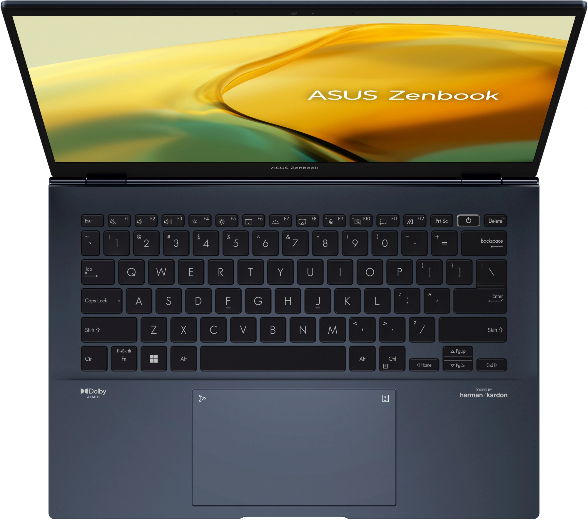 Ноутбук Asus Zenbook 14 UX3402VA-KP696 Core i5 13500H 16Gb SSD512Gb Intel Iris Xe graphics 14" IPS WQXGA (2560x1600) noOS blue WiFi BT Cam Bag (90NB10G1-M014W0)