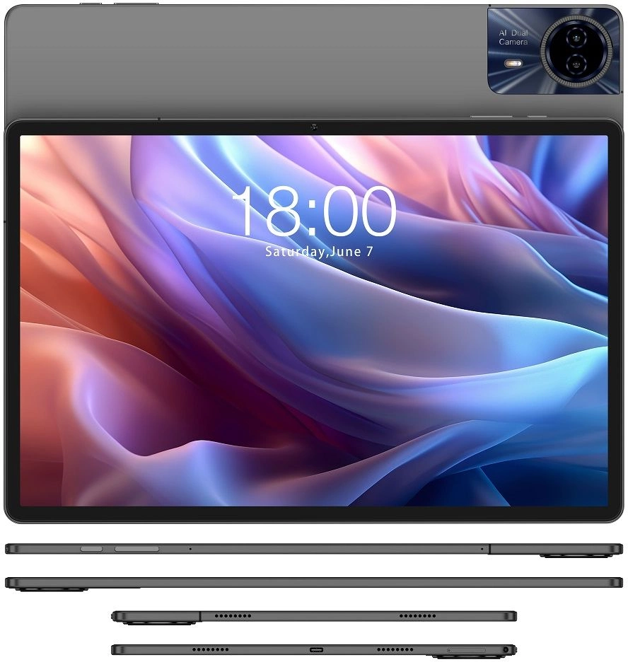 Планшет Teclast T65Max G99 (2.0) 8C RAM8Gb ROM256Gb 12.95" IPS 1920x1200 LTE 2Sim Android 14 серебристый 13Mpix 8Mpix BT GPS Touch microSD 1Tb 10000mAh